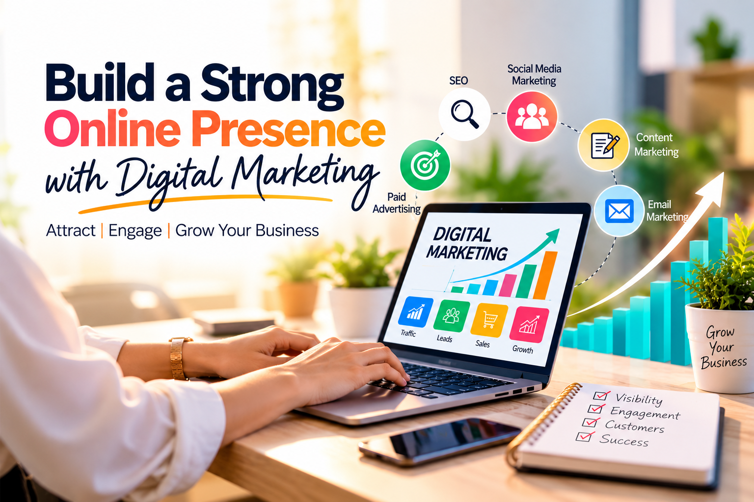 Build a strong online presence with digital marketing